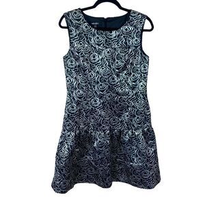 ❤️ SALE Nine West black silver metallic dress 6